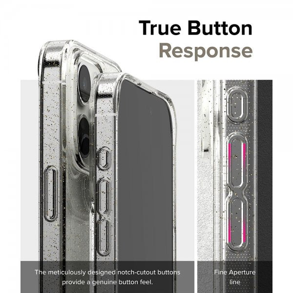 Ringke iPhone 15 Pro Skal Air Glitter Clear