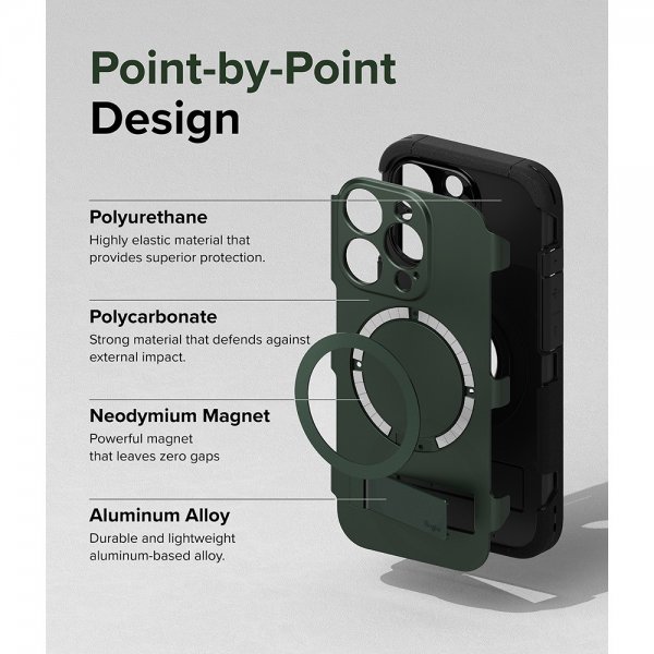 Ringke iPhone 15 Pro Skal Alles MagSafe Dark Green