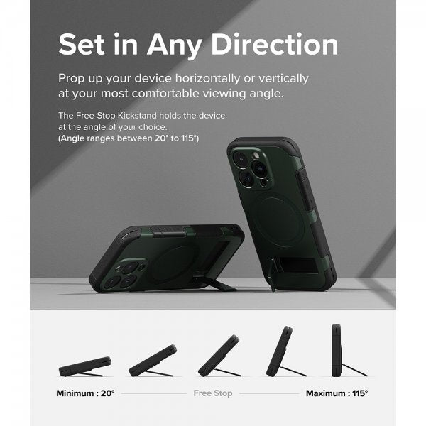 Ringke iPhone 15 Pro Skal Alles MagSafe Dark Green