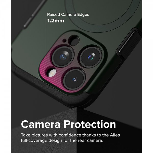 Ringke iPhone 15 Pro Skal Alles MagSafe Dark Green