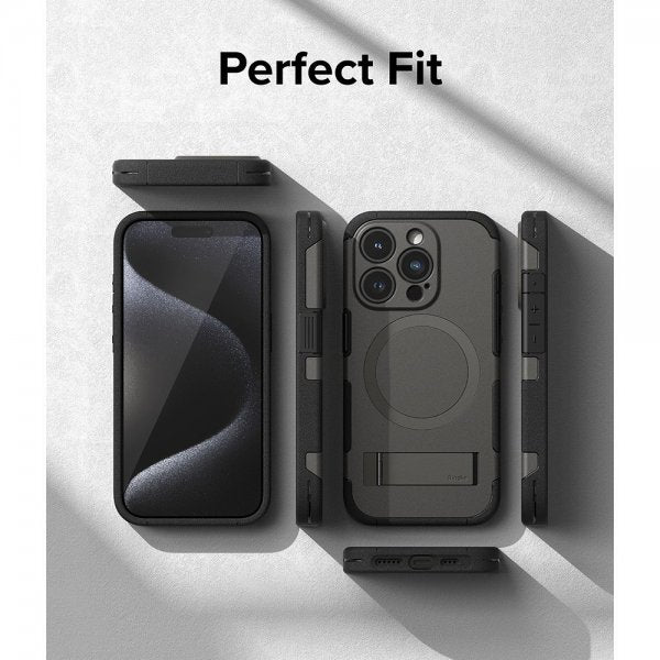 Ringke iPhone 15 Pro Skal Alles MagSafe Gun Metal