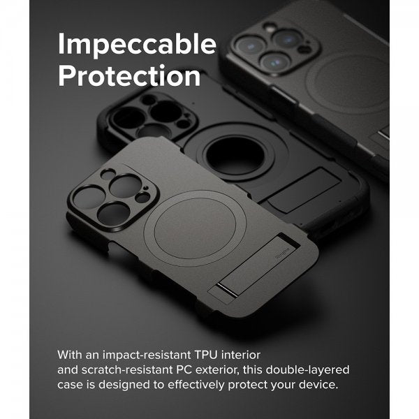 Ringke iPhone 15 Pro Skal Alles MagSafe Gun Metal