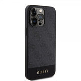 Guess iPhone 15 Pro Skal Bottom Stripe MagSafe Svart
