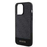 Guess iPhone 15 Pro Skal Bottom Stripe MagSafe Svart