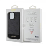 Guess iPhone 15 Pro Skal Bottom Stripe MagSafe Svart