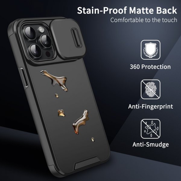 iPhone 15 Pro Skal Camera Slide Svart