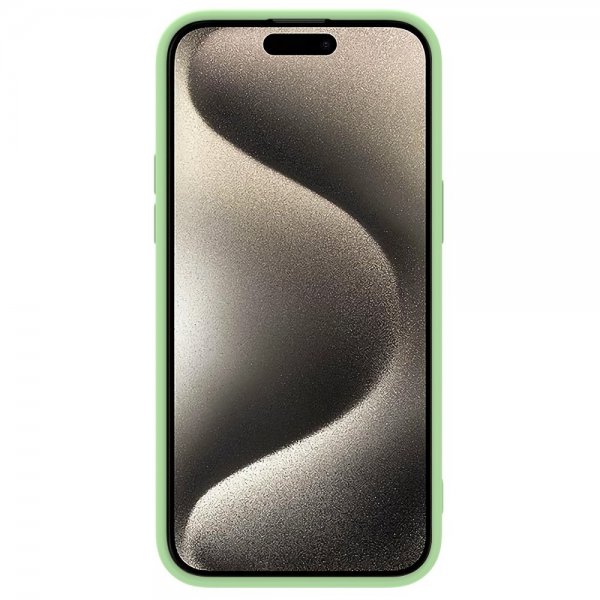 Nillkin iPhone 15 Pro Skal CamShield Silky MagSafe Ljusgrön
