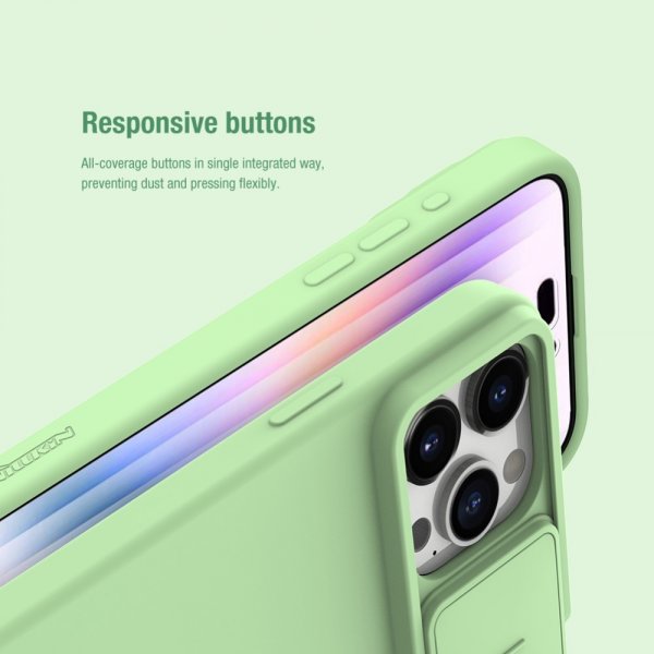 Nillkin iPhone 15 Pro Skal CamShield Silky Mörklila