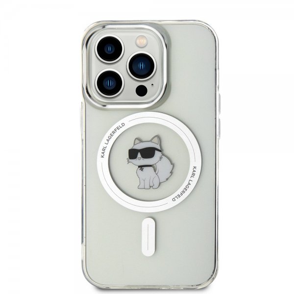 Karl Lagerfeld iPhone 15 Pro Skal Choupette MagSafe Transparent
