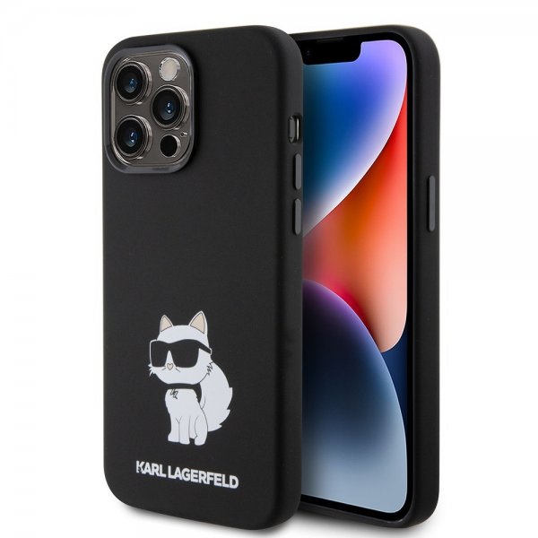 Karl Lagerfeld iPhone 15 Pro Skal Choupette NFT Svart