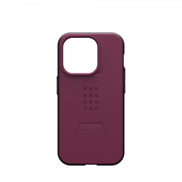 Urban Armor Gear (UAG) iPhone 15 Pro Skal Civilian MagSafe Bordeaux