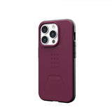 Urban Armor Gear (UAG) iPhone 15 Pro Skal Civilian MagSafe Bordeaux