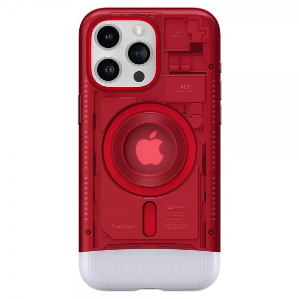 Spigen iPhone 15 Pro Skal Classic C1 MagFit Ruby