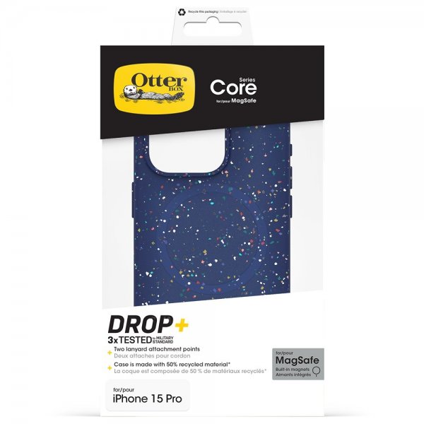 Otterbox iPhone 15 Pro Skal Core MagSafe Blueberry Pie