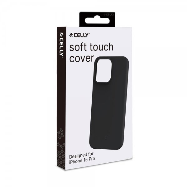 Celly iPhone 15 Pro Skal CROMO Svart