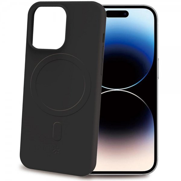 Celly iPhone 15 Pro Skal CROMOMAG Svart