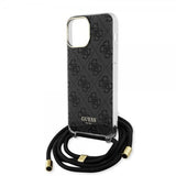 Guess iPhone 15 Pro Skal Crossbody Cord Svart