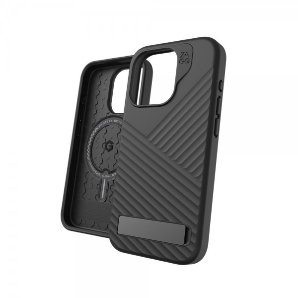 ZAGG iPhone 15 Pro Skal Denali Snap Kickstand Svart