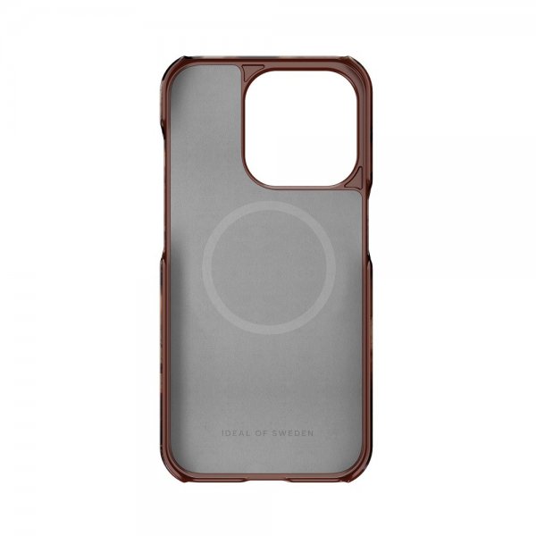 Ideal of Sweden iPhone 15 Pro Skal Fashion Case MagSafe Dark Amber Marble