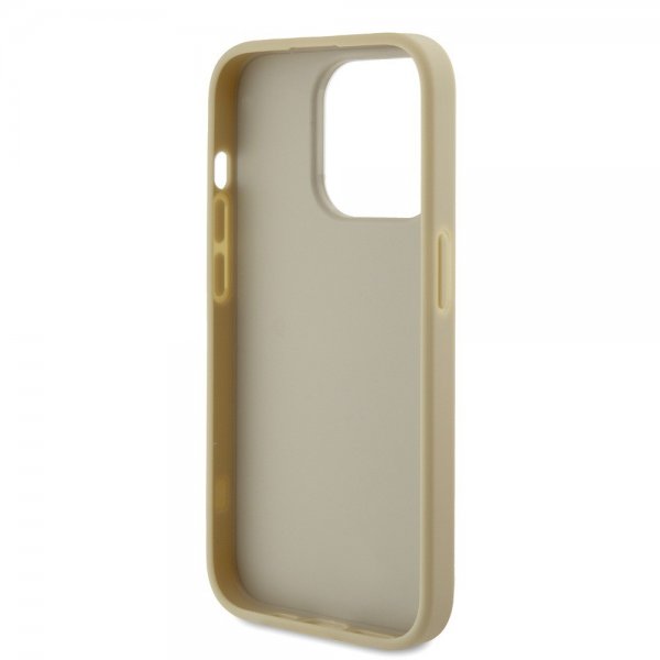 Guess iPhone 15 Pro Skal Fixed Glitter Guld