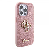 Guess iPhone 15 Pro Skal Fixed Glitter Rosa