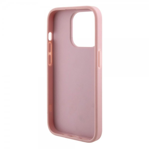 Guess iPhone 15 Pro Skal Fixed Glitter Rosa