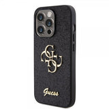 Guess iPhone 15 Pro Skal Fixed Glitter Svart