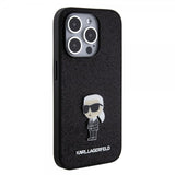 Karl Lagerfeld iPhone 15 Pro Skal Fixed Glitter Svart
