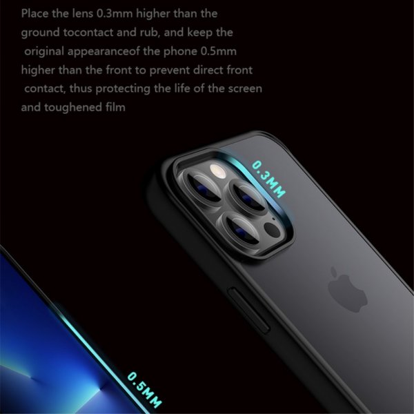 X-Level iPhone 15 Pro Skal Frostad Baksida Blå