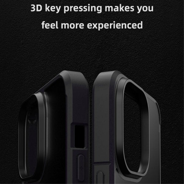 X-Level iPhone 15 Pro Skal Frostad Transparent Svart