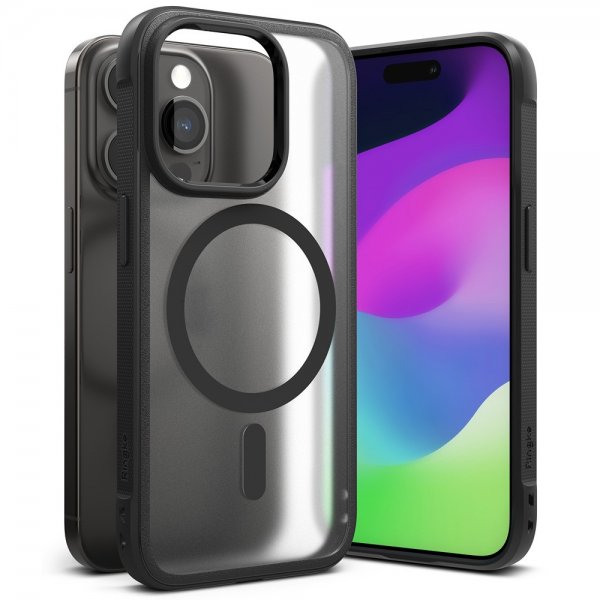 Ringke iPhone 15 Pro Skal Fusion Bold Magnetic Matte Black