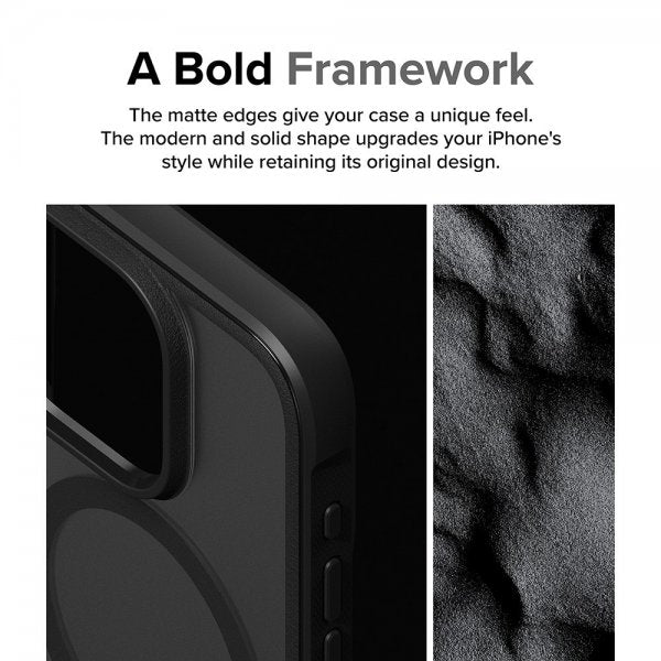 Ringke iPhone 15 Pro Skal Fusion Bold Magnetic Matte Black