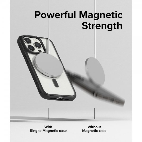 Ringke iPhone 15 Pro Skal Fusion Bold Magnetic Matte Black