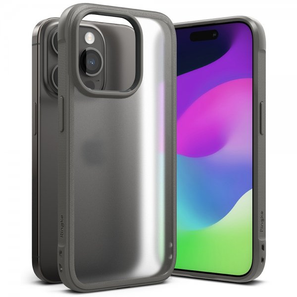 Ringke iPhone 15 Pro Skal Fusion Bold Matte Gray