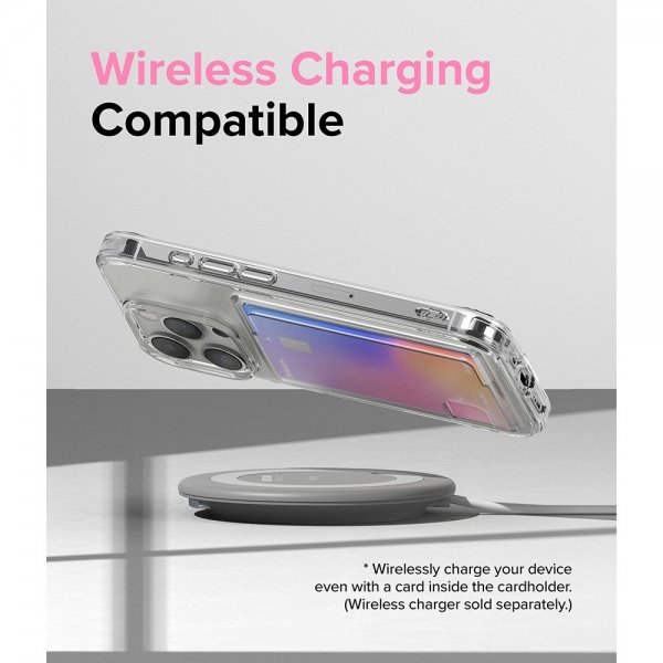 Ringke iPhone 15 Pro Skal Fusion Card Clear