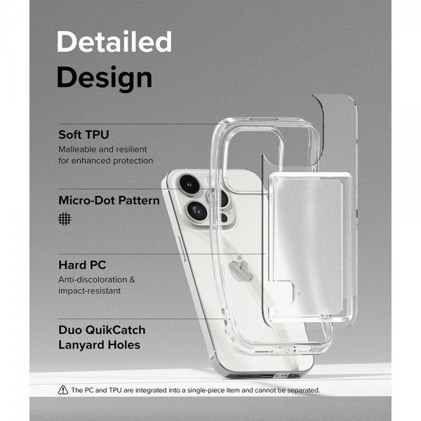 Ringke iPhone 15 Pro Skal Fusion Card Clear