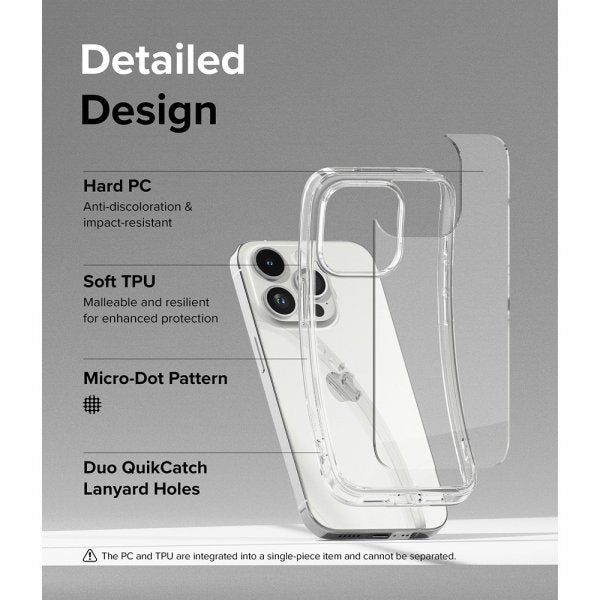 Ringke iPhone 15 Pro Skal Fusion Clear