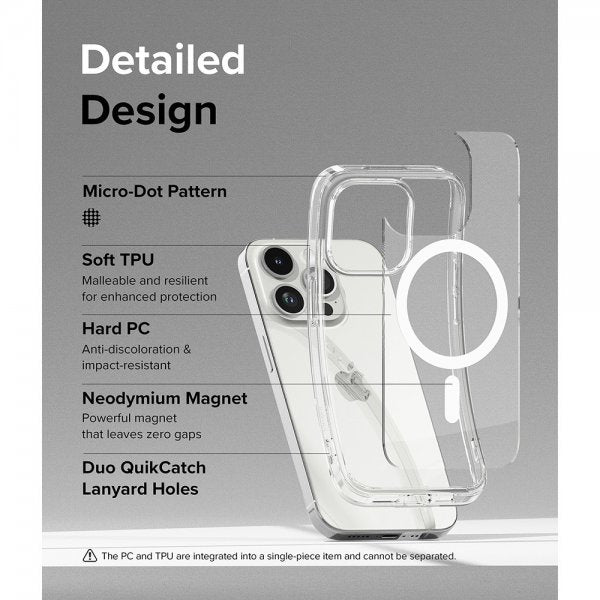 Ringke iPhone 15 Pro Skal Fusion Magnetic Clear