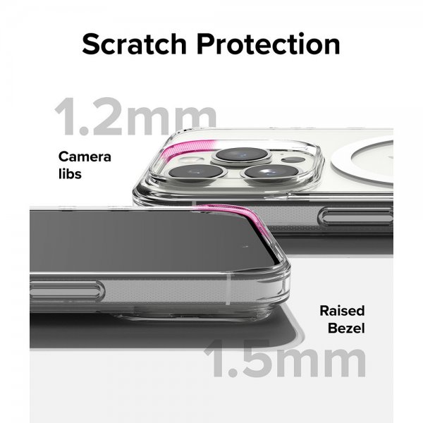 Ringke iPhone 15 Pro Skal Fusion Magnetic Clear