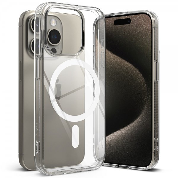 Ringke iPhone 15 Pro Skal Fusion Magnetic Clear