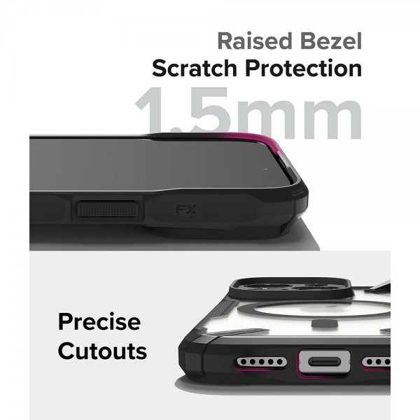 Ringke iPhone 15 Pro Skal Fusion X Magnetic Matte Black