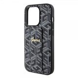 Guess iPhone 15 Pro Skal G Cube Grip Stand Svart
