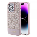 Guess iPhone 15 Pro Skal G Cube MagSafe Rosa