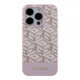 Guess iPhone 15 Pro Skal G Cube MagSafe Rosa