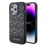 Guess iPhone 15 Pro Skal G Cube MagSafe Svart