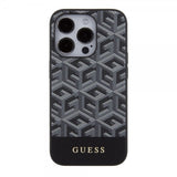 Guess iPhone 15 Pro Skal G Cube MagSafe Svart