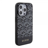 Guess iPhone 15 Pro Skal G Cube MagSafe Svart