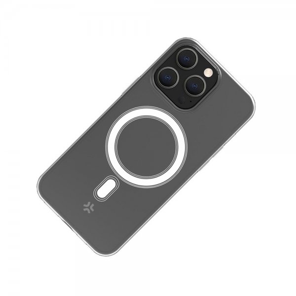 Celly iPhone 15 Pro Skal GELSKINMAG MagSafe Transparent