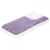 iPhone 15 Pro Skal Glitterpaljetter Lila