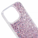 iPhone 15 Pro Skal Glitterpaljetter Rosa